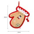 thumbnail image 5 of D-GROEE Coral Fleece Hand Towel Christmas Hand Towel Cute Santa Tree Bell Glove Snowman Elk Soft Thick Coral Fleece Hanging Loop Quick Drying Super Absorbent, 5 of 7