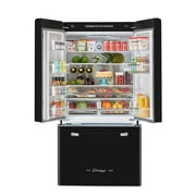 Unique Appliances Classic Retro 36 21.4 cu ft French Door Refrigerator, Midnight Black
