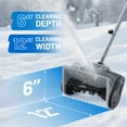 thumbnail image 2 of Litheli U20 Cordless Snow Shovel, 2*20V 12" Battery Powered Snow Thrower, Battery Snow Blower with Brushless Motor + 2*4.0Ah Portable Battery, 2 of 8