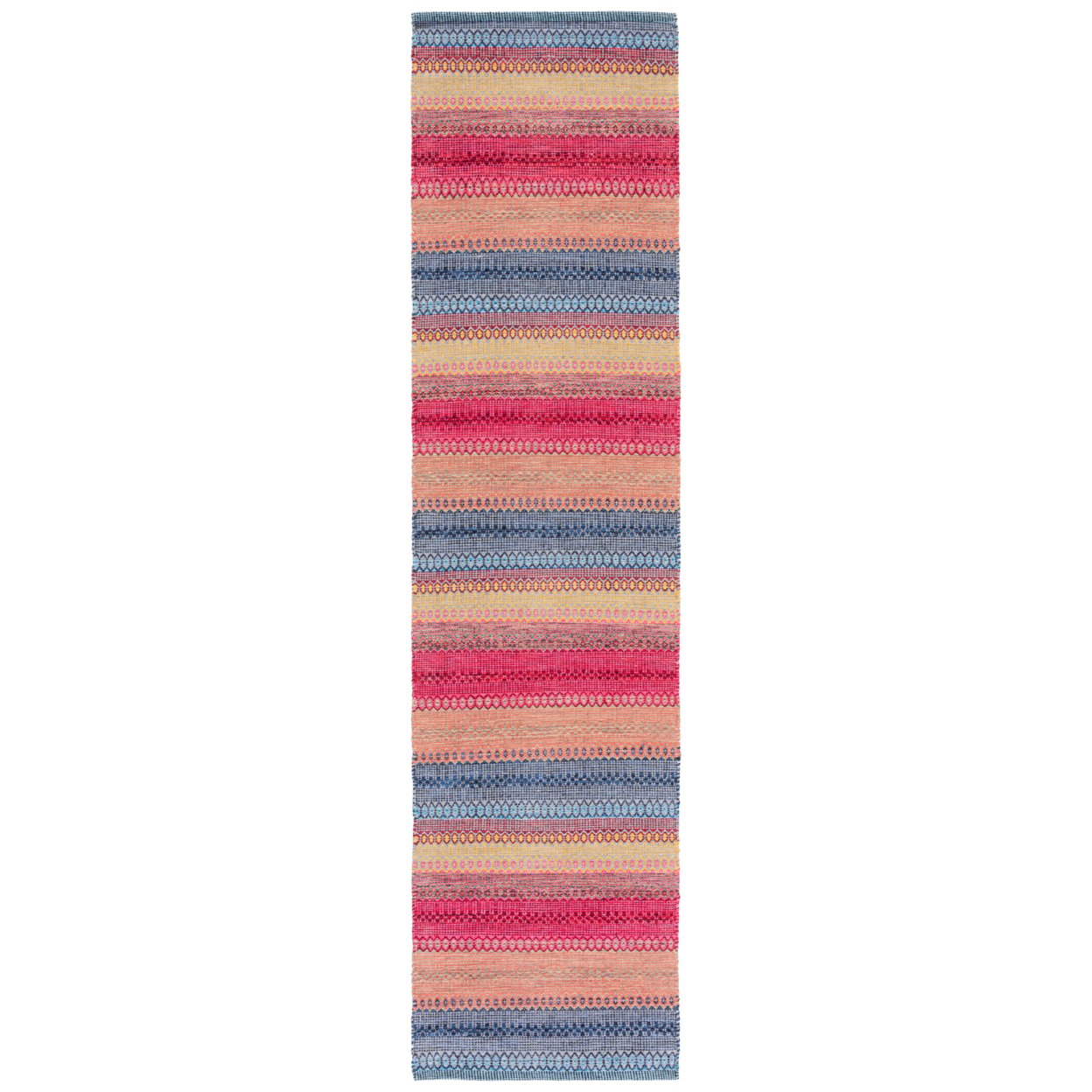 thumbnail image 4 of SAFAVIEH Montauk Albine Striped Cotton Area Rug, Blue/Red, 3' x 5', 4 of 8