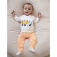 thumbnail image 6 of BemeyourBBs Baby Boy Halloween Set Pumpkin Truck Long Sleeve Pullover Plaid Pants, 6 of 9