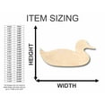 thumbnail image 2 of Unfinished Wood Sitting Duck Shape - Animal - Wildlife - Craft - up to 46" DIY 42" / 1/2", 2 of 3