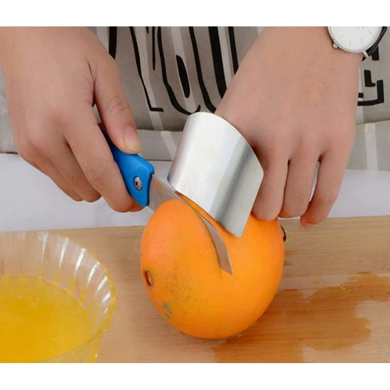 Finger Guard for Cutting Vegetables Finger Protector Knife Finger Protector Thumb Guard for Onion Holder Slicer Kitchen Tool Avoid Hurting, Size: 2pcs