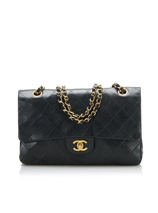 Small Classic Handbag, Grained Calfskin Gold-tone Metal, Black — Fashion  CHANEL