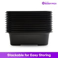 thumbnail image 3 of BUDDY PACK Reusable Food Storage Container With Lid for Meal Prep, BPA Free, Made in Korea, 50 Pack, 22 oz, 3 of 10