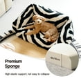 thumbnail image 5 of Mewoofun Fluffy Soft Dog Bed Couch, Large Cat Sofa for Dogs &Cats,Black & White,35.5 x 23.6, 5 of 7