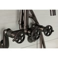thumbnail image 3 of Kingston Brass AE8155CG Fuller 7-Inch Adjustable Wall Mount Clawfoot Tub Faucet, Oil Rubbed Bronze, 3 of 7