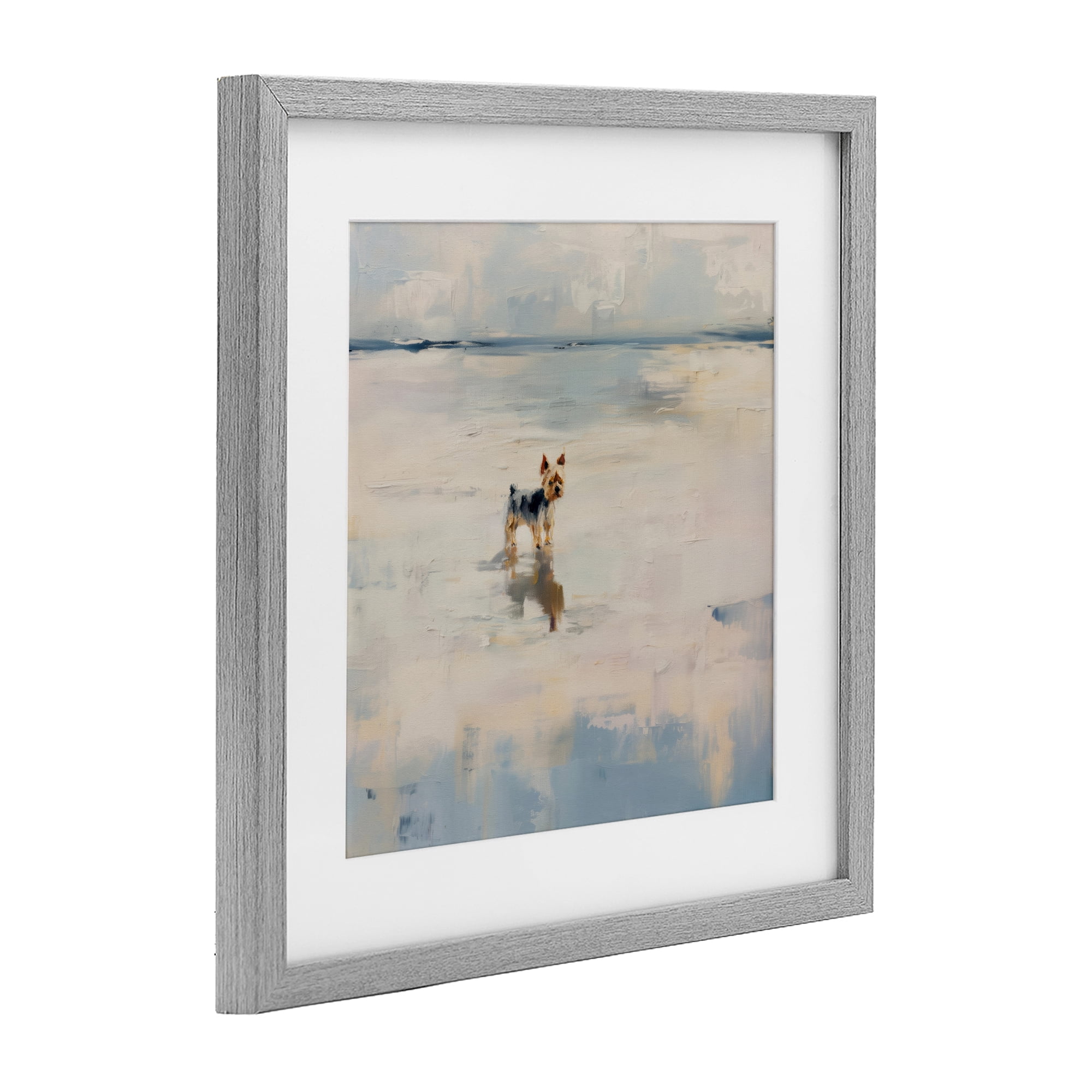 Stupell Industries Quiet Moment By The Sea Gray Framed Print Under Glass, design by Svetlana Aleynikova