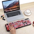 thumbnail image 1 of UBOTIE Colorido Ordenador Teclado inalámbrico Ratón Combos, Máquina de, 1 of 2