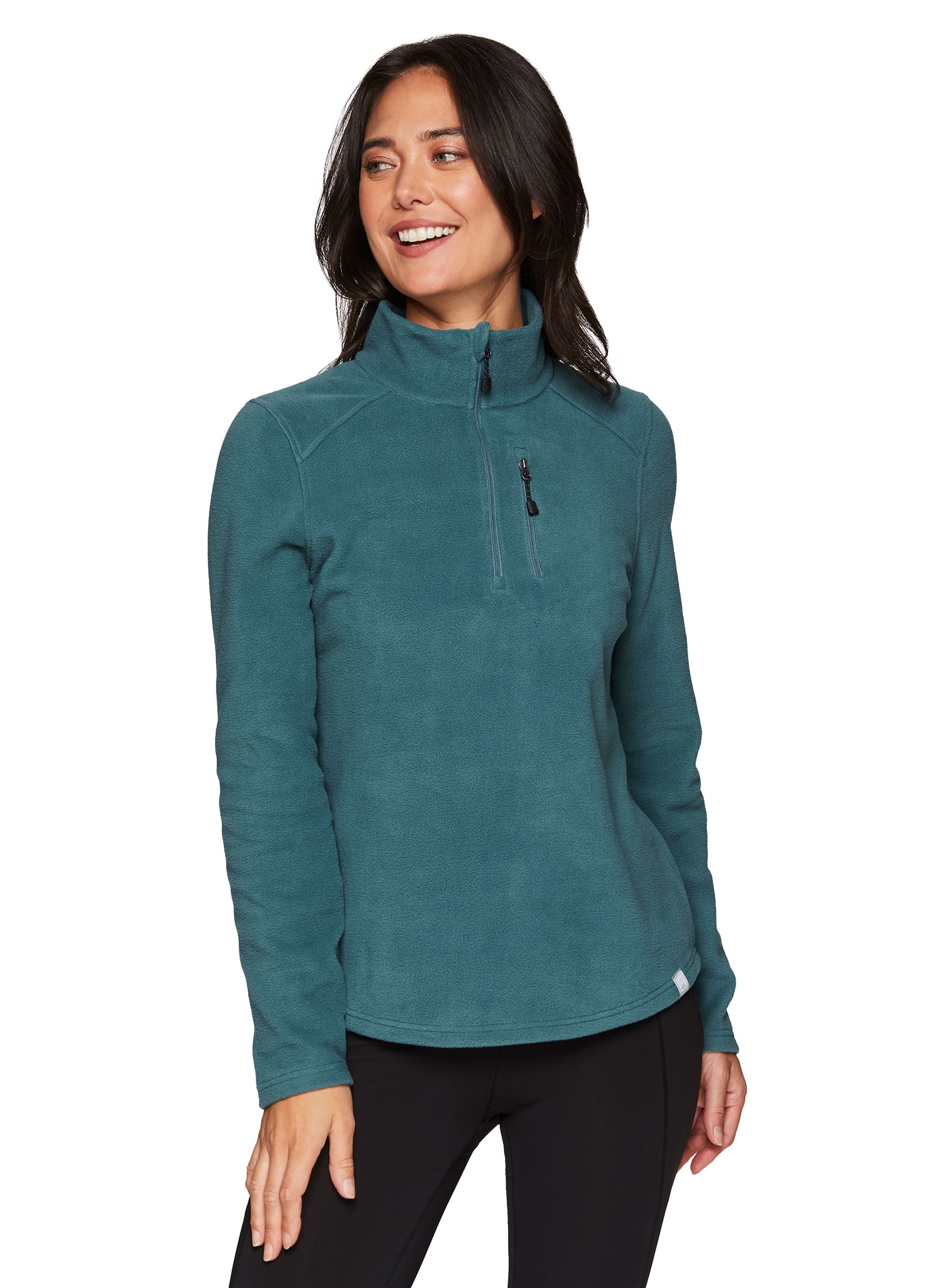 Avalanche Women's 1/4 Zip Microfleece Pullover Sweatshirt with Zip Pocket, Size: Small, Blue