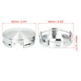 thumbnail image 4 of Unique Bargains 4 Pcs 62mm 4 Lugs Universal Silver Tone Car Wheel Center Caps Hub Covers Caps Protectors, 4 of 4