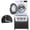 Black, variant on Washer Dryer Pedestal Stand, 24.1" Laundry Pedestal for Compact Washing Machine