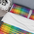 thumbnail image 4 of Designart 'Rainbow colors simple geometric pattern.' Mid-Century Modern Duvet Cover Set, 4 of 4
