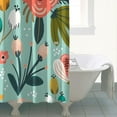 thumbnail image 4 of Waterproof Boho Style Shower Curtain 72x72 Inch Bohemian Colorful Floral Shower Curtains for Bathroom Hotel Home Decor with 12 Hooks, 4 of 5