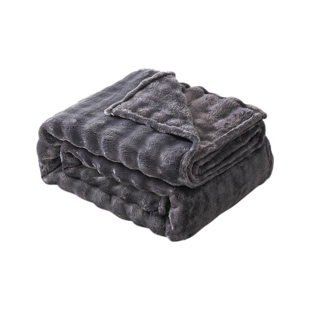 Manta de franela para sofá o cama. Suave, de tafetán y franela. Manta reversible. Cálida funda para siesta en el sofá, el hogar o la oficina. Manta de interior ligera pero acogedora.