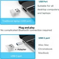 thumbnail image 4 of CHUANK Rechargeable Bluetooth Souris pour Ordinateur Portable Ipad Pro Ipad Air Macbook Pro Air Souris Sans Fil pour Ordinateur Portable Mac Macbook Win8/10 Input_Mouse, 4 of 8