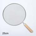 thumbnail image 2 of Luckyn Splatter Screen,25cm Stainless Steel Oil Splatter Screen Frying Pan Mesh Guard Kitchen Cooking Handle,Dishwasher Safe, Splatter Guard for Cooking, Silver 1 Pcs, 2 of 6