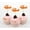 Orange, variant on Darling Souvenir, Plane Shape Cupcake Toppers, Birthday Wedding Party Dessert Decorations - Pack Of 20