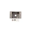 thumbnail image 2 of Hubbell - Weather-resistant box - outdoor - gray - 1-gang - 3 ports, 2 of 2