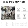 thumbnail image 5 of YINGXI Pillow Covers,This is Our Decor Pillow Covers, Decor Pillows,Flannel Cow Decor Pillow Cover 24x24in, 5 of 5