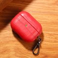 thumbnail image 1 of Luxury Crocodile Leather Hard Earphone Case For Airpods 3 Pro 2 1 With Keychain Personalized Name Letters Customized Cover Red For Airpods Pro 2, 1 of 6