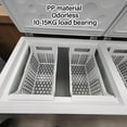 thumbnail image 5 of Deep Freezer Organizer Bin, Chest Freezer Storage Organizer Baskets Expandable PP Heavy Refrigerator Bins With Handle, Household Container Bins Chest Freezer Accessory For Kitchen, 5 of 7