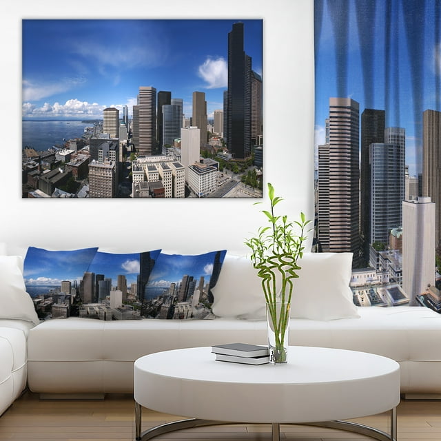 Seattle Downtown de Smith Tower - Impression sur Toile Extra Large