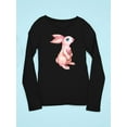 thumbnail image 3 of Cute Bunny Watercolor Style Long Sleeve Toddler -Image by Shutterstock,  2 Toddler, 3 of 4