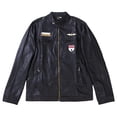 thumbnail image 1 of xiaxaixu Men' s Leather Jackets Male Biker Motorcycle Classic Jacket Tops, 1 of 8