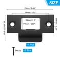 thumbnail image 2 of Uxcell Universal Latch Strike Plate with Screw for Door Black, 2 of 6