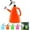 Orange, variant on KQJQS Watering Can with Sprayer, 1 L Plastic Dual-Purpose Hand Pressure Handheld Pump Type Water Bottle Mist Spray, for House Plant Outdoor Garden Flower