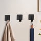 thumbnail image 5 of Gancho de acero inoxidable para ropa, cocina, baño, toallero, pared colgante, sin perforación, negro (2 pack, adhesivo 3M), 5 of 6