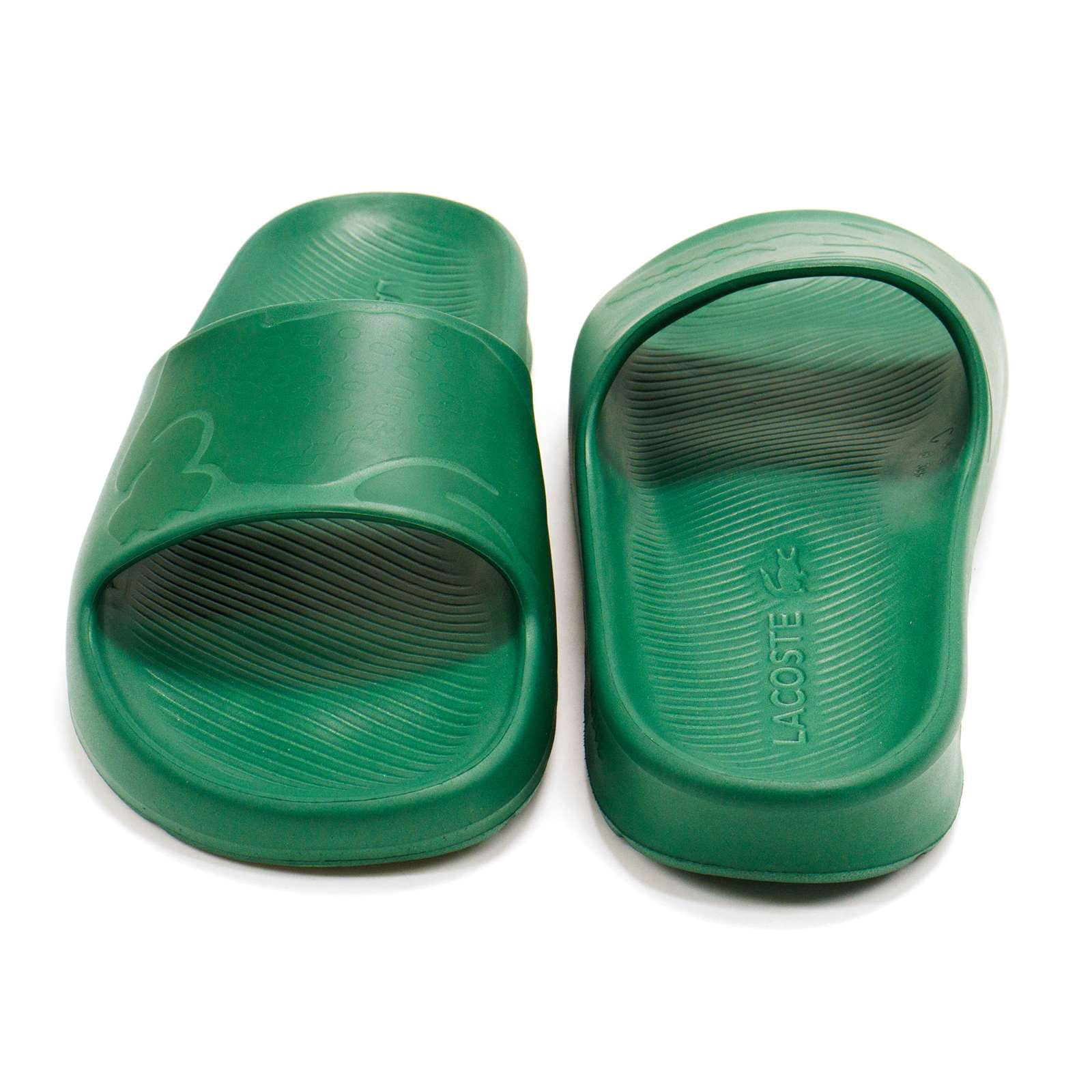 Lacoste Crocodile Logo Slide Sandals Green Rubber Men’s Size 13 EU 47 Slides Men main image 3