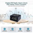 thumbnail image 3 of Radio-Réveil, avec Port Usb, Horloge Électrique (Noir) Prise Eu, 3 of 5
