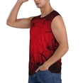 thumbnail image 3 of Fotbe Spiders On The Web And Space Men's Camiseta sin Mangas Estampada para Hombres, Playera Casual para Gimnasio, Entrenamiento, Playa-Large, 3 of 7