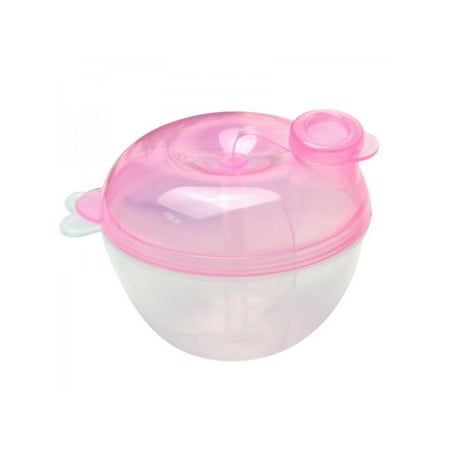 Lavaport 3 Dose Baby Infant Travel Milk Feeding Powder Box Round Shape Dispenser