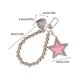 thumbnail image 3 of Niche Design Acrylic Star Bone Tassels Chain Phone Chain Y2k Diamonds-Encrusted Round Beads Sweet Cool Bag Car Pendant, 3 of 4