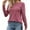 Wine, variant on Diufon Womens Knit Sweaters Fall Casual Solid Color Tunics Round Neck Long Sleeve Pullover Tops
