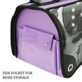 thumbnail image 5 of Small Pet Carrier for Small Dogs and Cats - Waterproof Soft Pet Travel Bag with Meshed Window - TSA Approved Pet Carrier for Cat Travel Bag - 7.9 x 13.8 x 7.9 Inch - Purple, 5 of 8