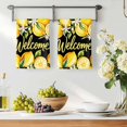 thumbnail image 3 of Yellow Lemons Kitchen Towels Set of 2, Summer Fruits Leaves Botanical Black Absorbent Dish Towels for Kitchen, Microfiber Hand Towel, Quick Drying Tea Towel for Cleaning Decorative Dishcloths, 3 of 7