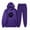 Purple, variant on YUHAOTIN Pant Suits for Women Dressy Wedding Plus Size Hoodies Sweatsuit Long Sleeve Matching Joggers Sweatpants 2 Piece Tracksuit Sets Two Piece Outfits for Women Summer Outfits for Women 2024 Trendy