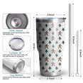 thumbnail image 6 of 30oz White Bigfoot and Pine Tree Pattern Tumblers Stainless Steel Tumbler with Lid and Straw,Vacuum Insulated Double Wall Travel Tumbler Cups Mug with Cleaning Brush for Coffee,Tea, 6 of 7