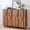 2pcs Walnut 5 Drawers, variant on LEFHDA 3-Drawer Dresser for Bedroom & Living Room, 31.5" Wide Modern Wood Chest of Drawers with Anti-Toppling Device, Fluted Mid-Century Storage Cabinet for Entryway, Hallway, Closet - Oak