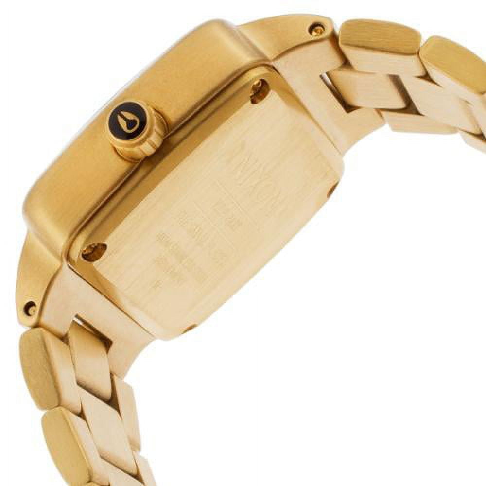 Nixon Women s A3001043 The Small Player Black Dial Yellow Gold Steel Diamond Watch Walmart