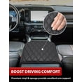 thumbnail image 3 of KBH Center Console Cover for Ford F250 F350 F450 F550 Super Duty 2023-2026, Black Leather Arm Rest Lid Box Covering Cushion Pad for Ford Accessories (Bucket Seat Only), 3 of 8