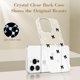 thumbnail image 5 of Skal för iPhone 14 Pro, Bling Glitter 3D Rosett Mobilskal Sött Glittrande Kristallklart Rosett Slim Mjukt Tåligt Skyddande Fodral Svart Black, 5 of 5