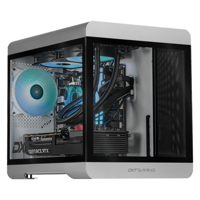 PC Gamer DXT Gaming Geforce RTX 5080 AMD Ryzen 9 9900X3D 64GB DDR5 SSD 2TB Sistema Liquido WIFI Silver