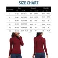 thumbnail image 3 of FITVALEN Turtleneck for Women Long Sleeve Women's Shirt Lightweight Basic Stretch Layer Top, 3 of 7