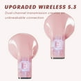 thumbnail image 6 of Pink Heart Wireless Earbuds for Girls Kids, Cute Small Mini Tiny Invisible Earbuds Wireless Bluetooth for Small Ears Canals Women Rose Gold Kawai Blue Tooth Ear Buds for iPhone Android, 6 of 8
