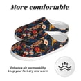 thumbnail image 6 of Daiia Vintage Floral Print Women’s Fuzzy Slippers Memory Foam Lightweight House Shoes Cozy Loafer Flannel House Shoes-46/47, 6 of 7